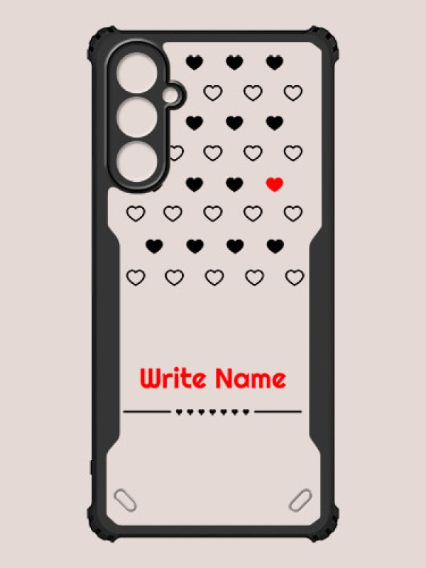 Custom Galaxy A14 Custom Hybrid Mobile Phone Case With Heart Themed Design