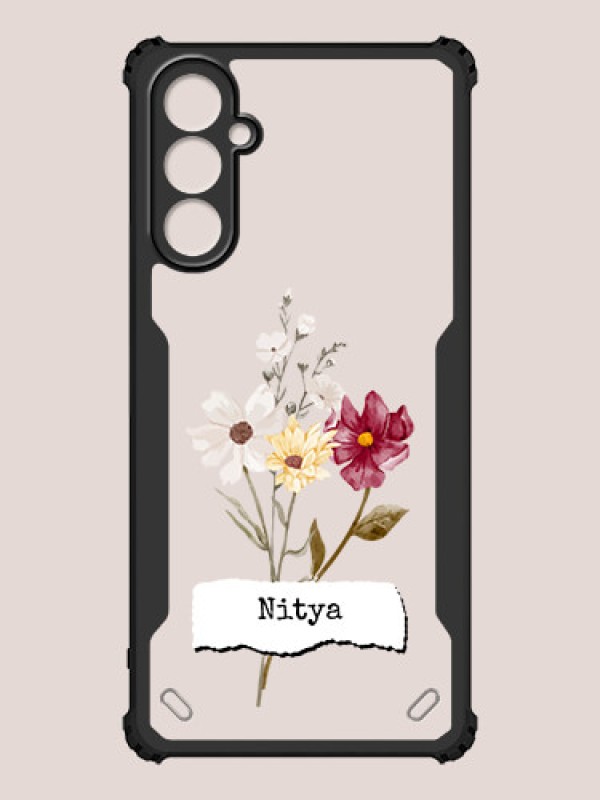 Custom Galaxy A14 Custom Hybrid Mobile Phone Case With Beautiful Flowers Design