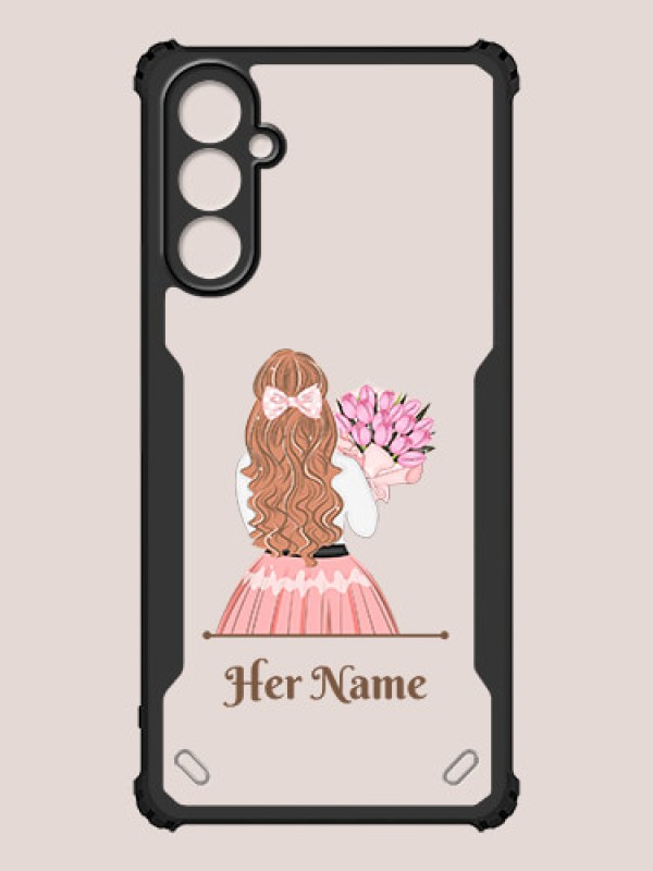 Custom Galaxy A14 Custom Hybrid Mobile Phone Case With Beautiful Woman Design