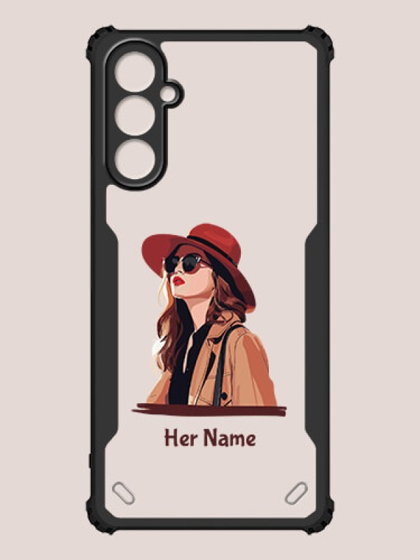 Custom Galaxy A14 Custom Hybrid Mobile Phone Case With Independent Woman Design