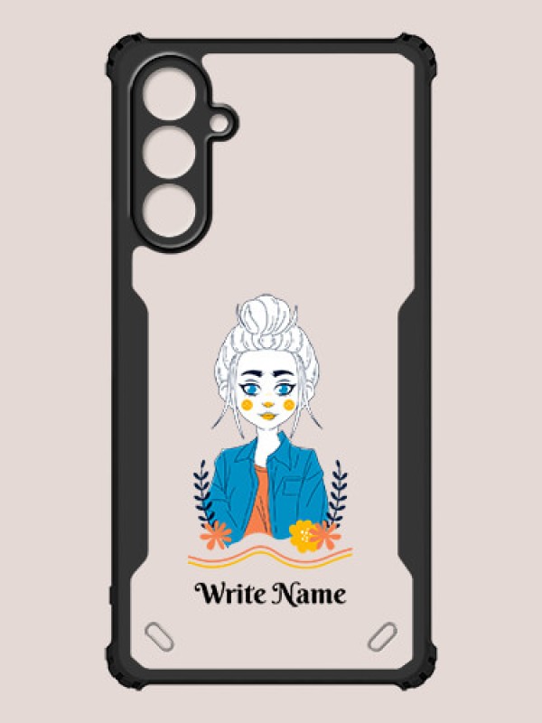 Custom Galaxy A15 5G Custom Hybrid Mobile Phone Case With Cute Cartoon Girl Design