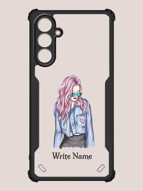 Custom Galaxy A15 5G Custom Hybrid Mobile Phone Case With Cool Girl Design