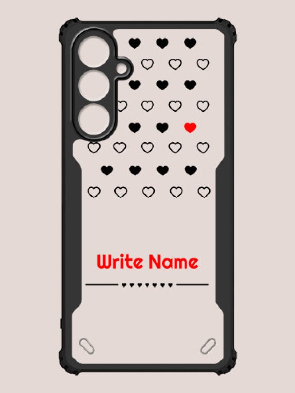 Custom Galaxy A16 5G Custom Hybrid Mobile Phone Case With Heart Themed Design
