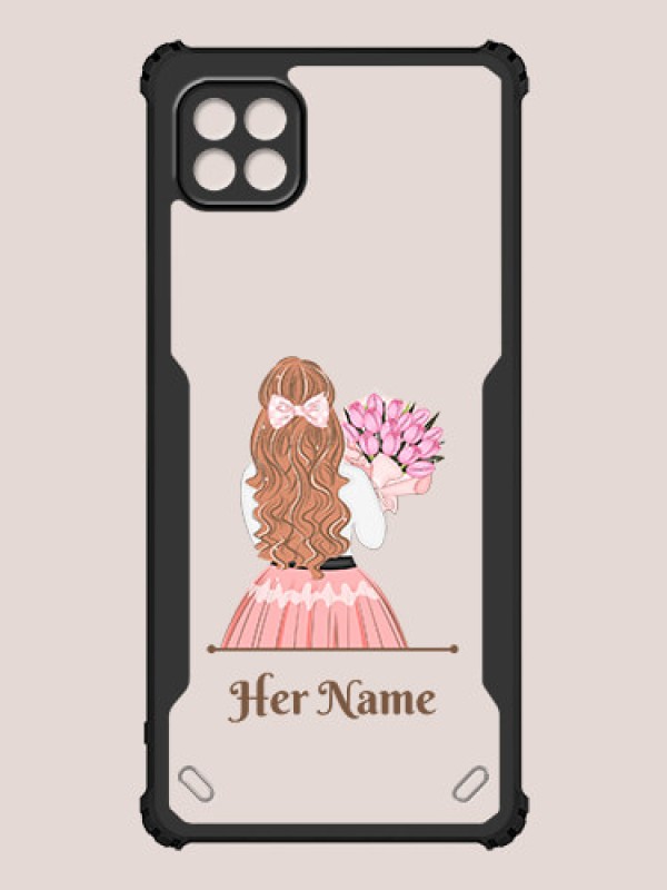 Custom Galaxy A22 5G Custom Hybrid Mobile Phone Case With Beautiful Woman Design