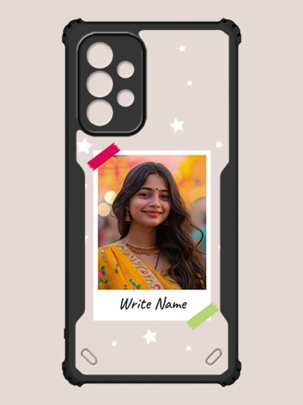 Custom Galaxy A23 Custom Hybrid Mobile Phone Case With Polaroid Picture Style Design