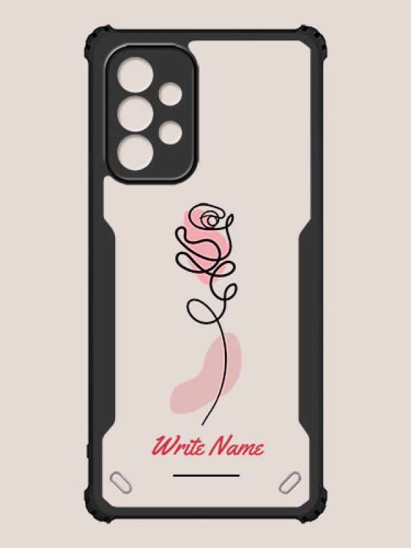 Custom Galaxy A23 Custom Hybrid Mobile Phone Case With Rose Flower Design