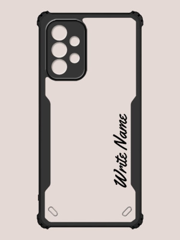 Custom Galaxy A23 Custom Hybrid Mobile Phone Case With Simple Text Design