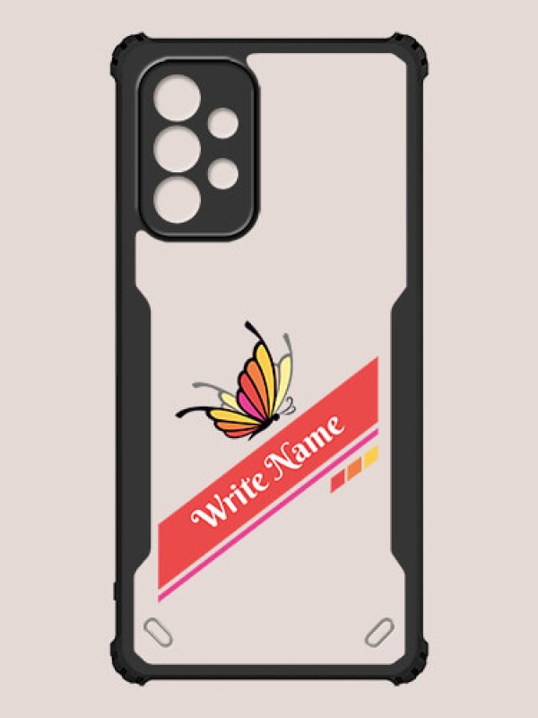 Custom Galaxy A23 Custom Hybrid Mobile Phone Case With Colorful Butterfly Design