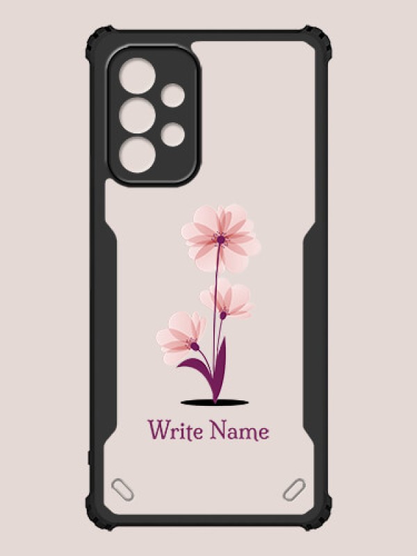 Custom Galaxy A23 Custom Hybrid Mobile Phone Case With Flower Design