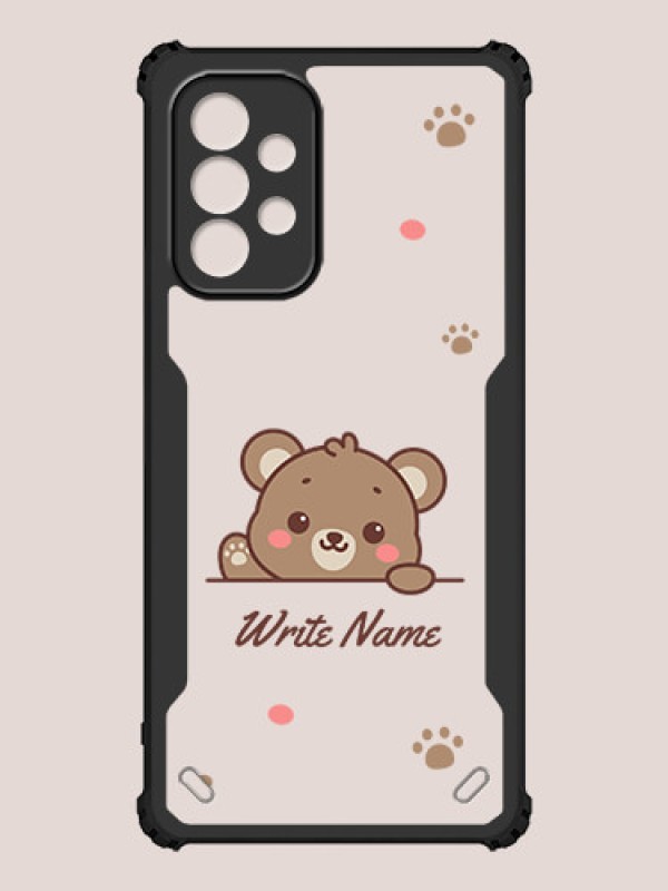 Custom Galaxy A23 Custom Hybrid Mobile Phone Case With Cute Bear Cub Design