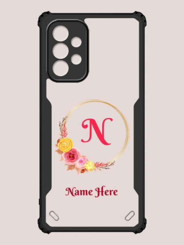 Custom Galaxy A23 Custom Hybrid Mobile Phone Case With Wreath Themed Design