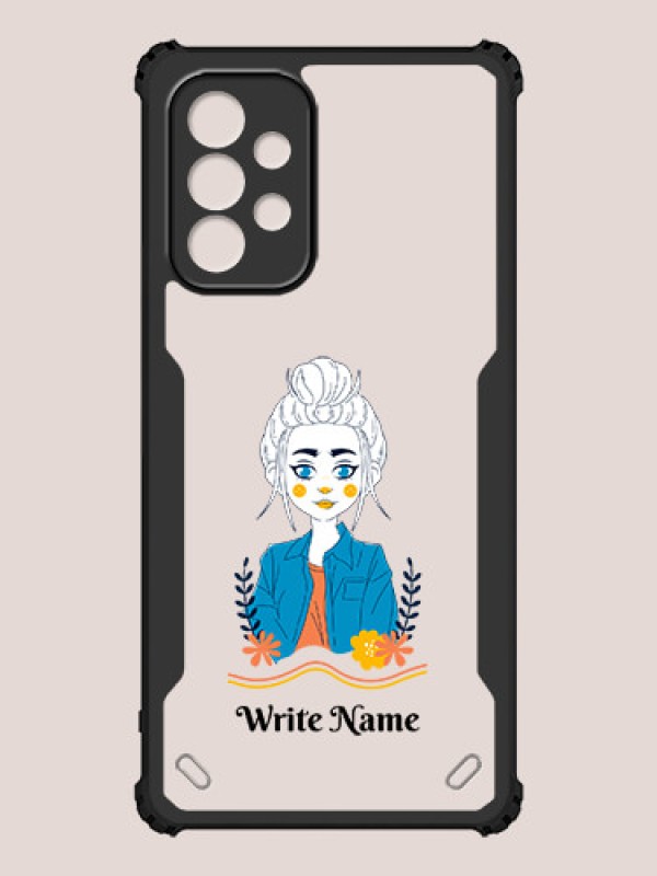 Custom Galaxy A23 Custom Hybrid Mobile Phone Case With Cute Cartoon Girl Design