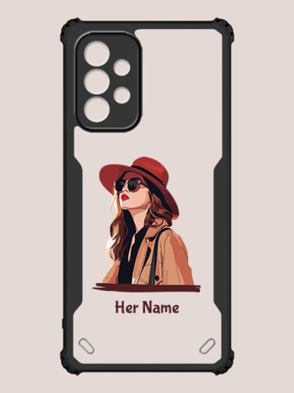 Custom Galaxy A23 Custom Hybrid Mobile Phone Case With Independent Woman Design