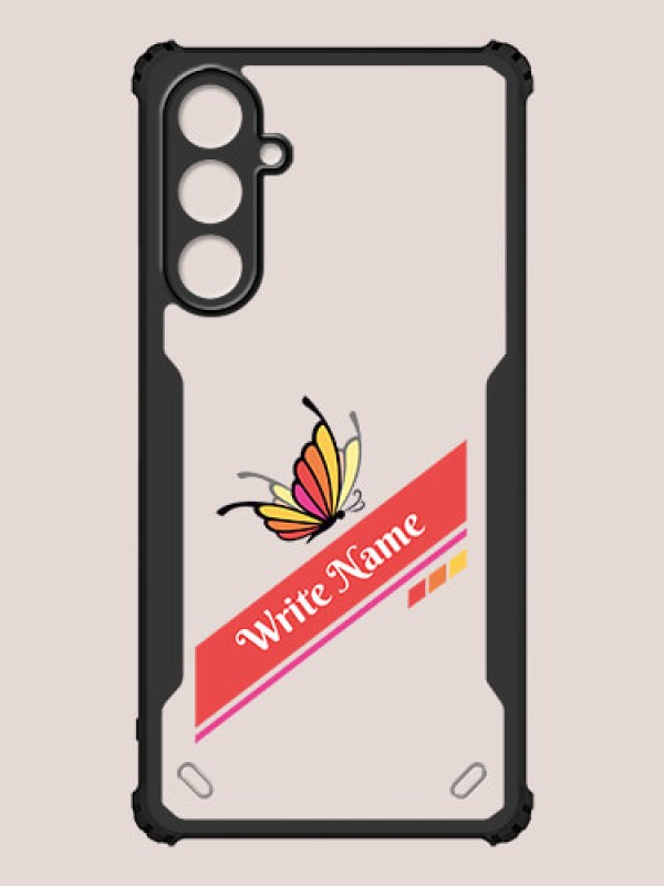 Custom Galaxy A25 5G Custom Hybrid Mobile Phone Case With Colorful Butterfly Design