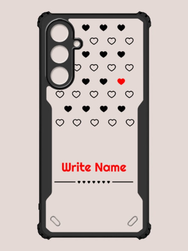Custom Galaxy A25 5G Custom Hybrid Mobile Phone Case With Heart Themed Design