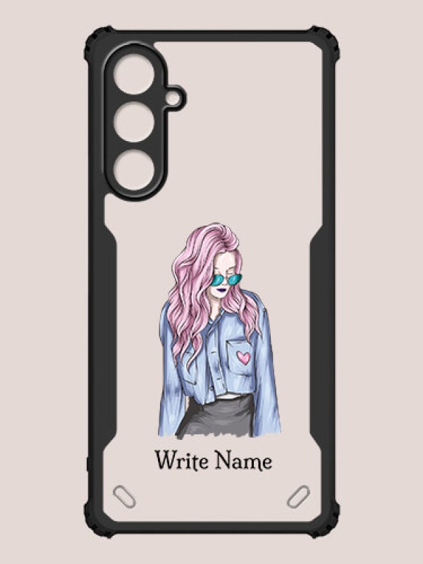 Custom Galaxy A25 5G Custom Hybrid Mobile Phone Case With Cool Girl Design