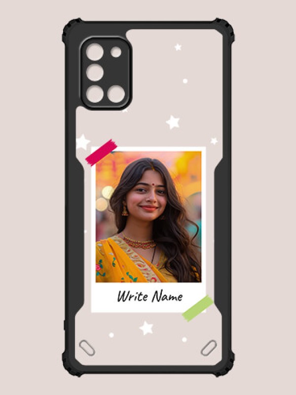 Custom Galaxy A31 Custom Hybrid Mobile Phone Case With Polaroid Picture Style Design