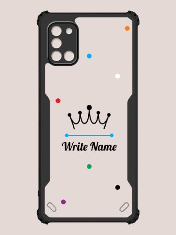Custom Galaxy A31 Custom Hybrid Mobile Phone Case With The King Design