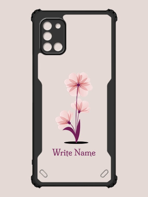 Custom Galaxy A31 Custom Hybrid Mobile Phone Case With Flower Design