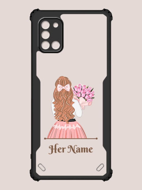 Custom Galaxy A31 Custom Hybrid Mobile Phone Case With Beautiful Woman Design