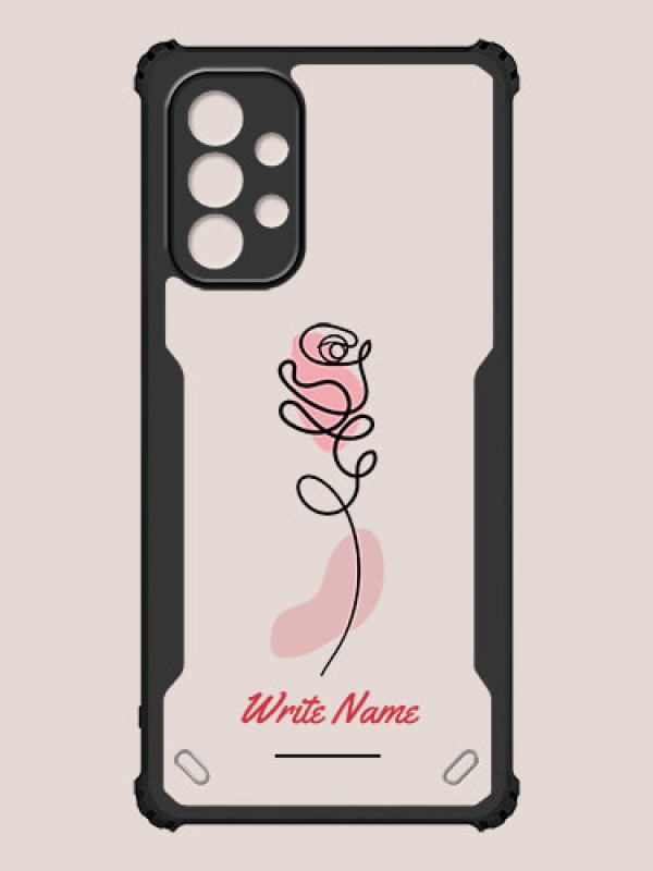 Custom Galaxy A32 Custom Hybrid Mobile Phone Case With Rose Flower Design