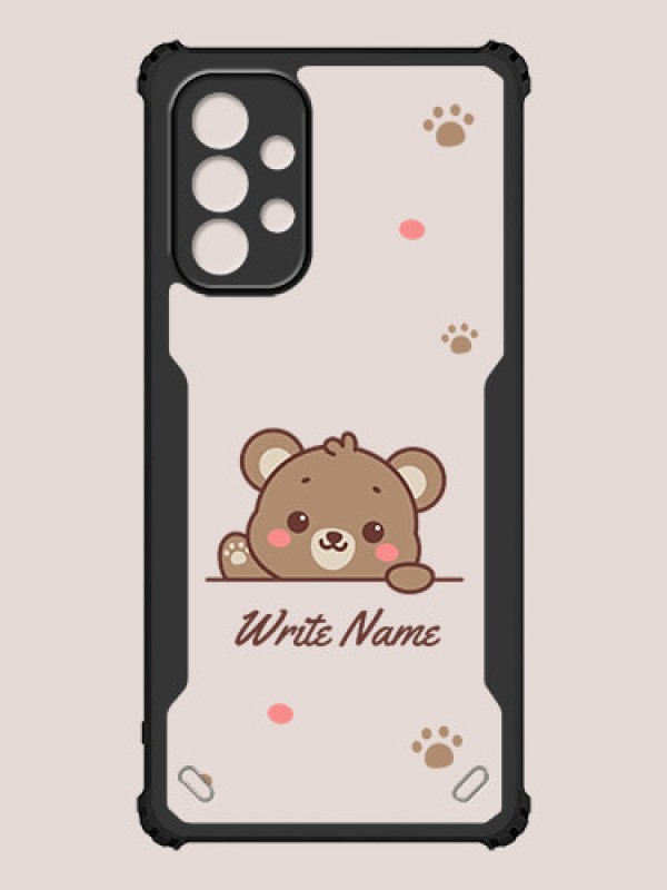 Custom Galaxy A32 Custom Hybrid Mobile Phone Case With Cute Bear Cub Design