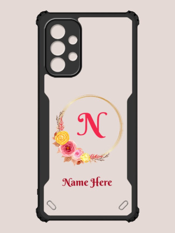 Custom Galaxy A32 Custom Hybrid Mobile Phone Case With Wreath Themed Design