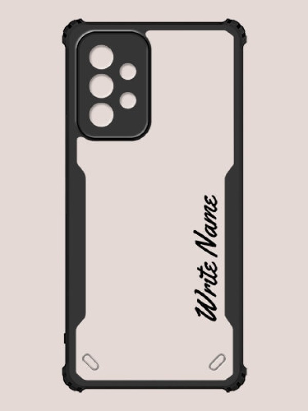 Custom Galaxy A52 Custom Hybrid Mobile Phone Case With Simple Text Design