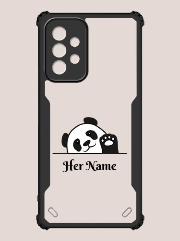 Custom Galaxy A52 Custom Hybrid Mobile Phone Case With Cute Baby Panda Design