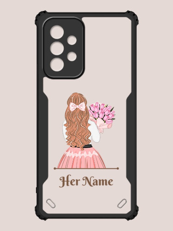 Custom Galaxy A52 Custom Hybrid Mobile Phone Case With Beautiful Woman Design