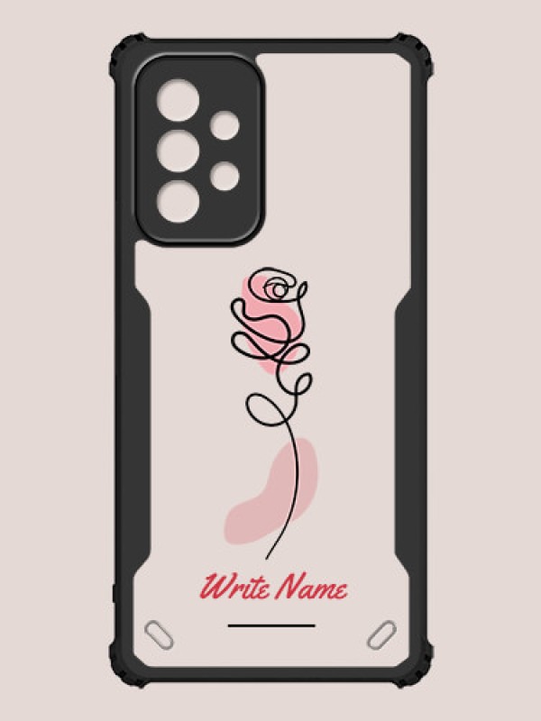Custom Galaxy A52s 5G Custom Hybrid Mobile Phone Case With Rose Flower Design