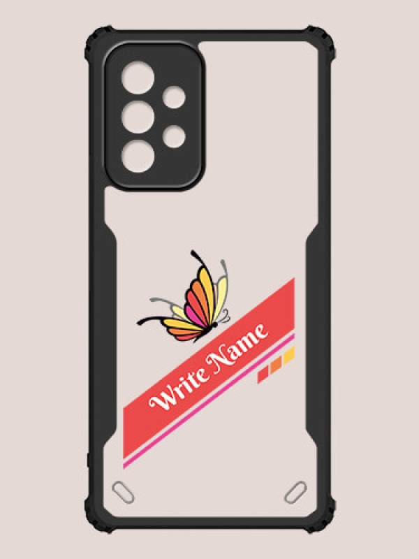 Custom Galaxy A52s 5G Custom Hybrid Mobile Phone Case With Colorful Butterfly Design