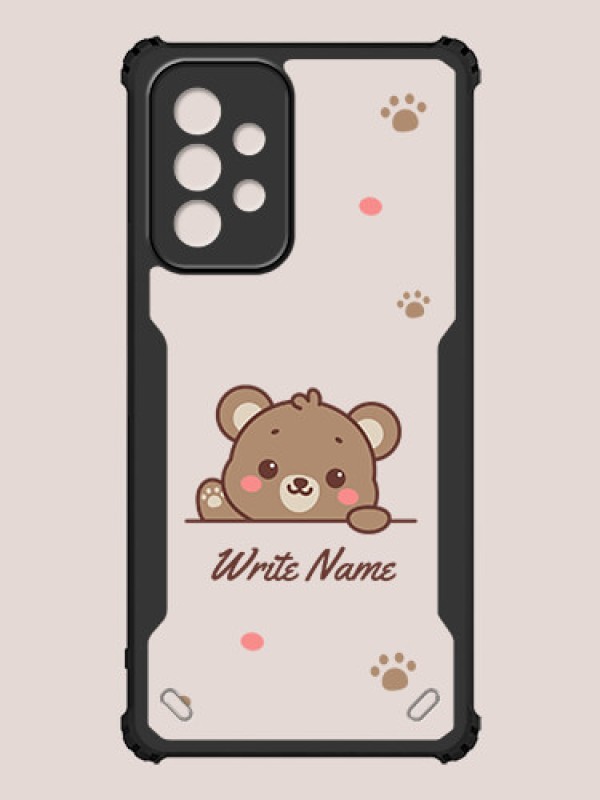 Custom Galaxy A52s 5G Custom Hybrid Mobile Phone Case With Cute Bear Cub Design