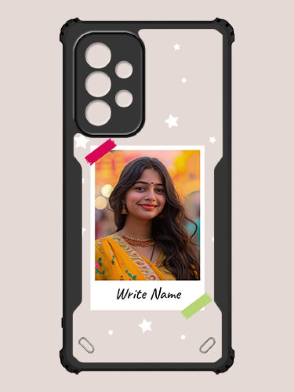 Custom Galaxy A53 5G Custom Hybrid Mobile Phone Case With Polaroid Picture Style Design