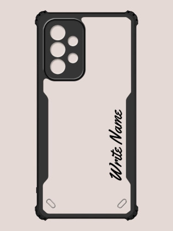 Custom Galaxy A53 5G Custom Hybrid Mobile Phone Case With Simple Text Design