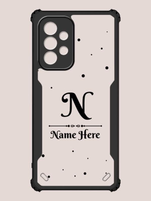 Custom Galaxy A53 5G Custom Hybrid Mobile Phone Case With Polka Dot Themed Design