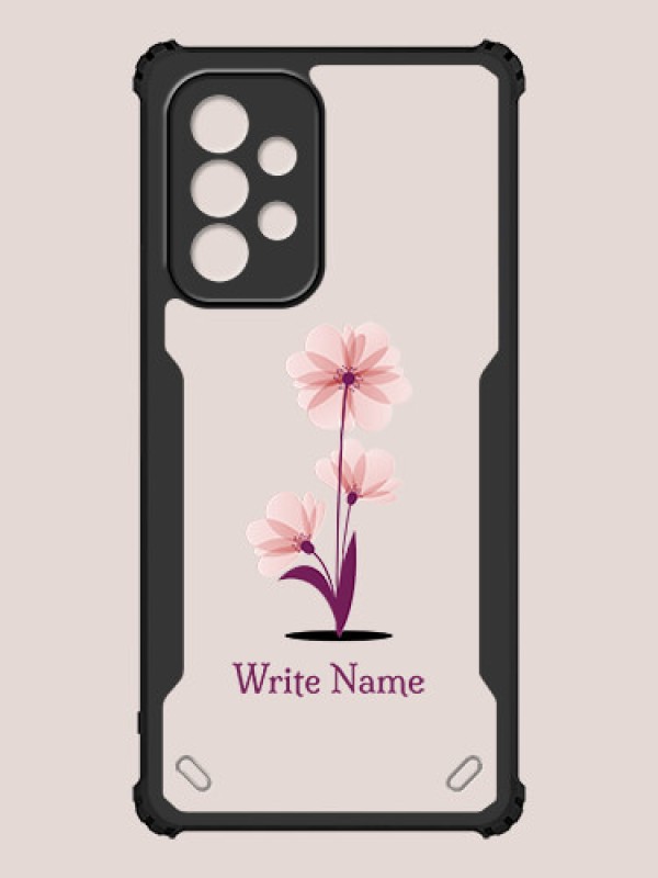 Custom Galaxy A53 5G Custom Hybrid Mobile Phone Case With Flower Design