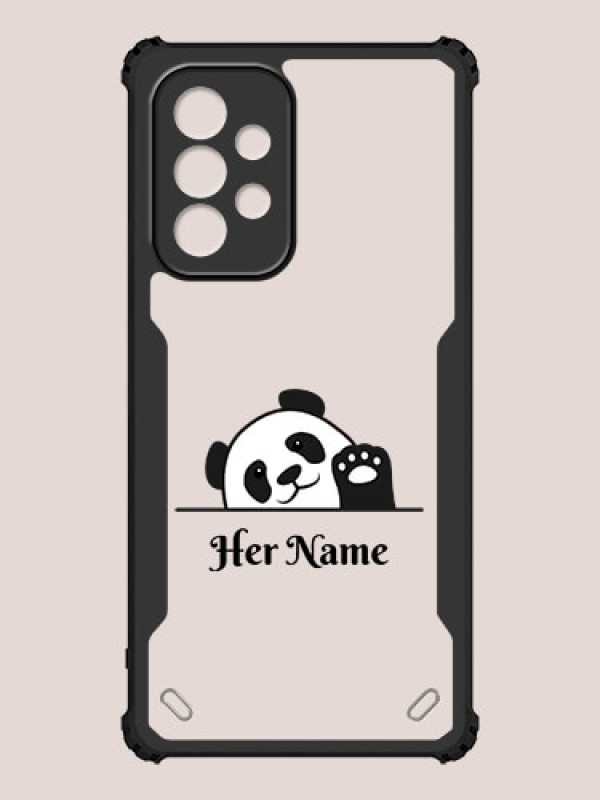 Custom Galaxy A53 5G Custom Hybrid Mobile Phone Case With Cute Baby Panda Design