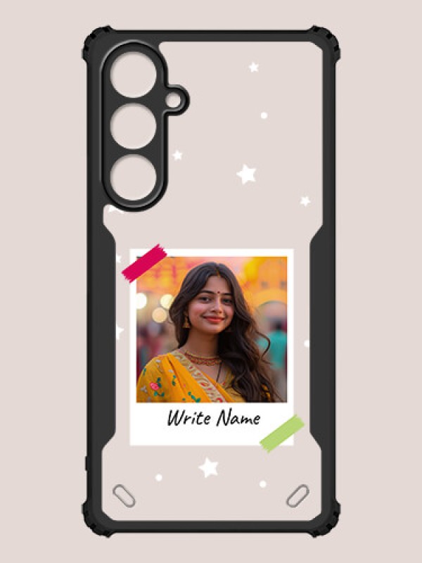 Custom Galaxy A55 5G Custom Hybrid Mobile Phone Case With Polaroid Picture Style Design