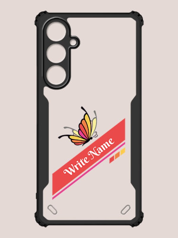 Custom Galaxy A55 5G Custom Hybrid Mobile Phone Case With Colorful Butterfly Design