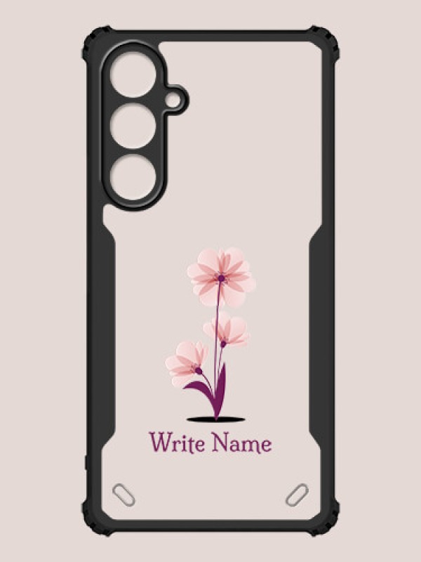 Custom Galaxy A55 5G Custom Hybrid Mobile Phone Case With Flower Design