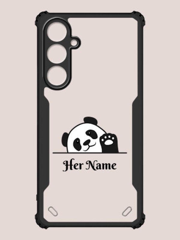 Custom Galaxy A55 5G Custom Hybrid Mobile Phone Case With Cute Baby Panda Design