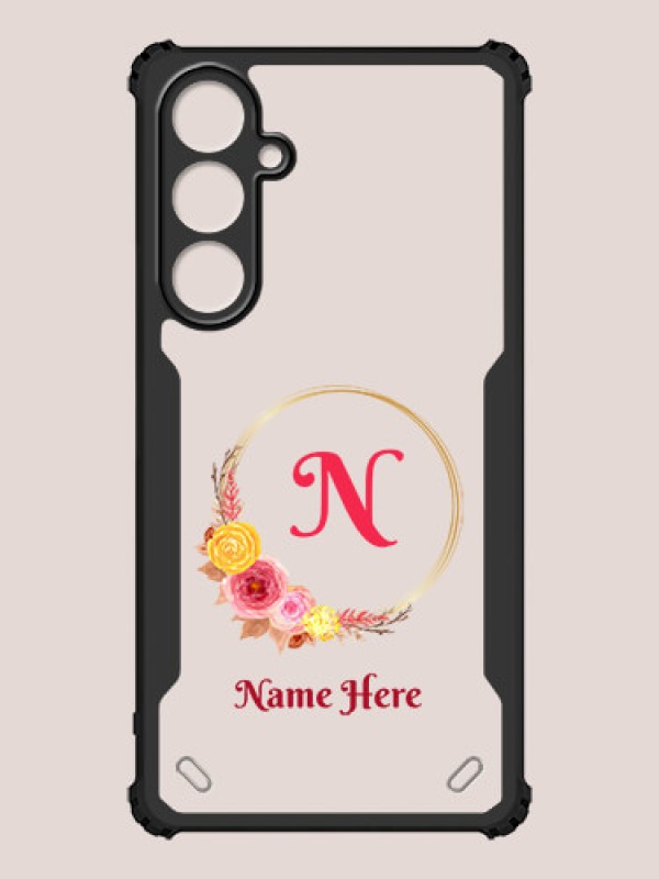 Custom Galaxy A55 5G Custom Hybrid Mobile Phone Case With Wreath Themed Design