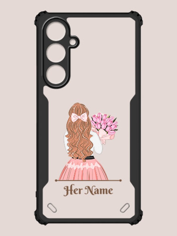 Custom Galaxy A55 5G Custom Hybrid Mobile Phone Case With Beautiful Woman Design