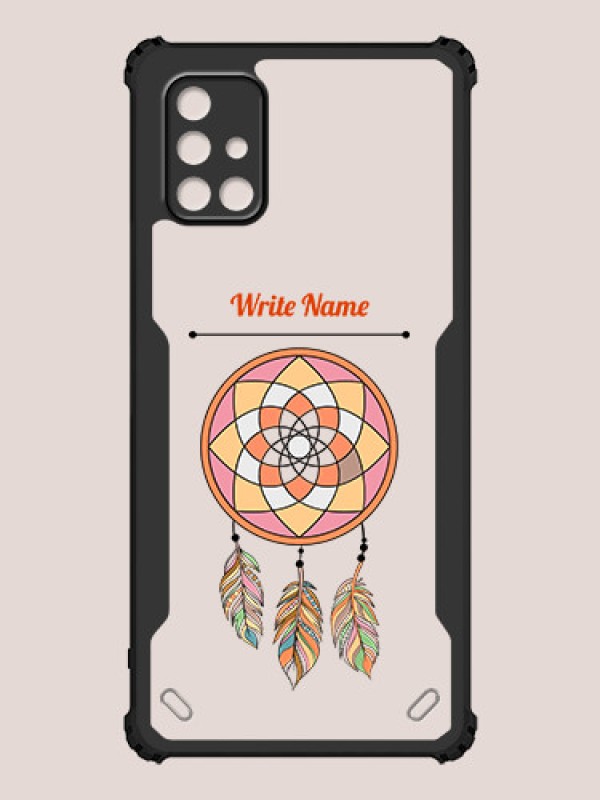 Custom Galaxy A71 Custom Hybrid Mobile Phone Case With Dream Catcher Design