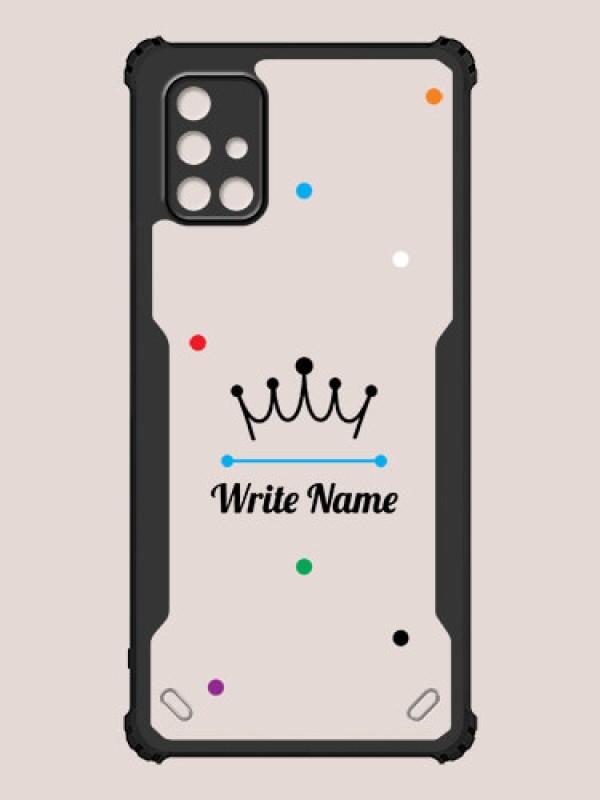 Custom Galaxy A71 Custom Hybrid Mobile Phone Case With The King Design