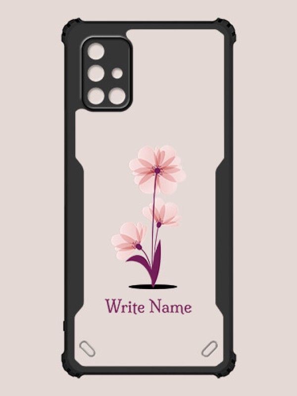Custom Galaxy A71 Custom Hybrid Mobile Phone Case With Flower Design