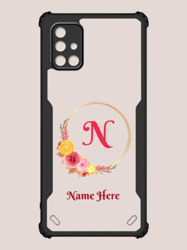 Custom Galaxy A71 Custom Hybrid Mobile Phone Case With Wreath Themed Design