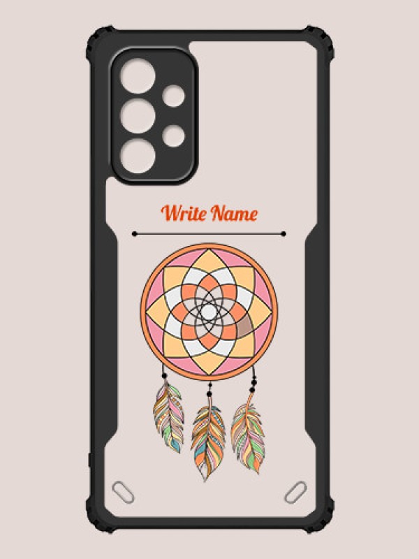Custom Galaxy A73 5G Custom Hybrid Mobile Phone Case With Dream Catcher Design