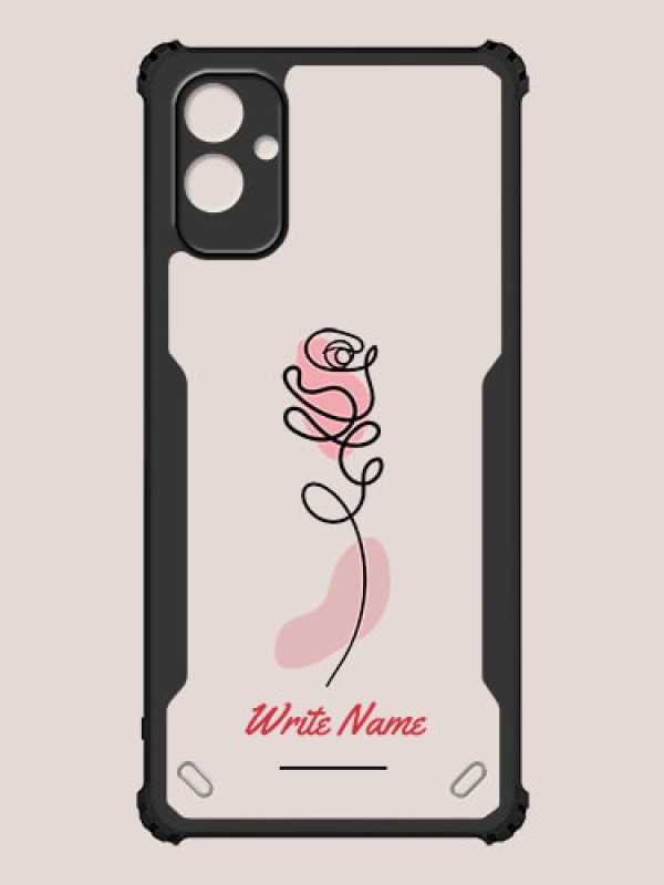 Custom Galaxy F14 5G Custom Hybrid Mobile Phone Case With Rose Flower Design